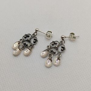 Elegant Silver Dangle Earrings